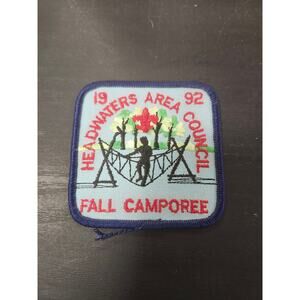 1992 Headwaters Area Council Fall Camporee Patch BSA Boy Scouts Badge Vtg Retro